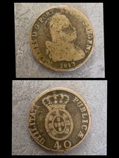 40 Reis coin from Portugal
