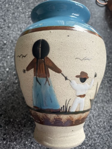 Mexican pottery stoneware - mexican, vase
