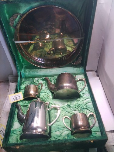 Silver plated tea set - tea, vintage