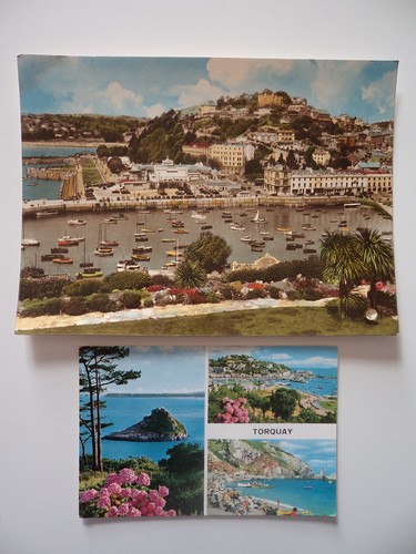 Vintage 60s colour postcards - colour,