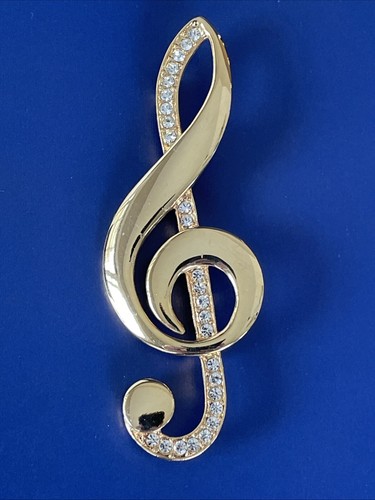 Treble clef vintage pin - vintage,