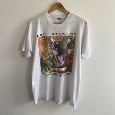 Rod Stewart Vagabond Heart Vintage 1991 Tour T Shirt XL Extra Large Glastonbury