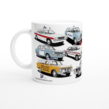Classic UK Police Cars - 11oz