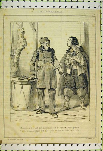 Original old antique print - original,