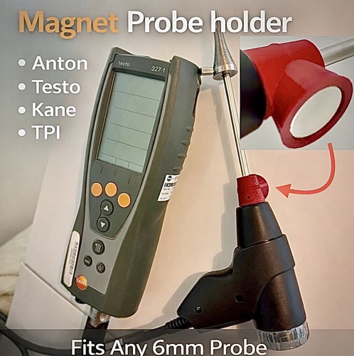 Red magnet probe holder - red,