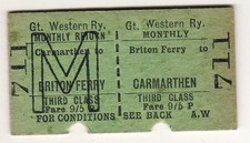 Railway ticket GWR Briton