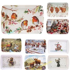 Melamine Small Snack Dish - Small Tray - Drinks Tray - Various Designs