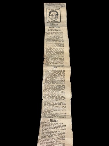 Vintage newspaper clipping - vintage,