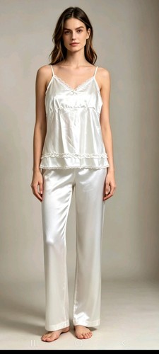 New ladies satin pyjamas - pyjamas, large