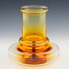 Chlum Garnet Glass Vase Designed Pavel Hlava c1973