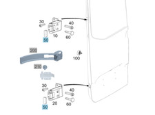 New Genuine Mercedes Sprinter 907 Door End Stop A9107431200