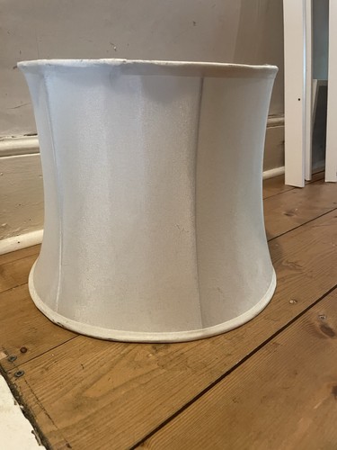 Large lampshade cream fabric - large,
