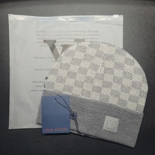 Grey Lv Beanie One Size Fits All, Excellent condition