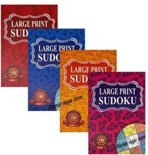 SET OF 4 x A5 SUDOKU PUZZLE BOOKS FUN OVER 150 PUZZLES IN EACH BOOK - 4 LEVELS