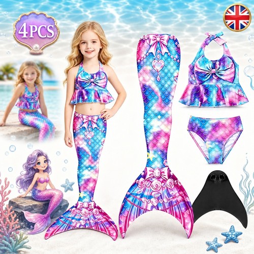 Kids mermaid tail with - 4x,