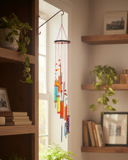 Rainbow Spiral Glass Wind