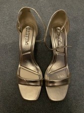 Carvela Gold Heeled Strappy Sandals Size 8