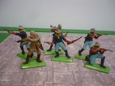 BRITAINS DEETAIL FULL SET 6 US /7TH CAVARLY SOLDIERS INCLUDING CUSTER