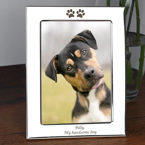 Personalised paw prints 5x7 - paw,