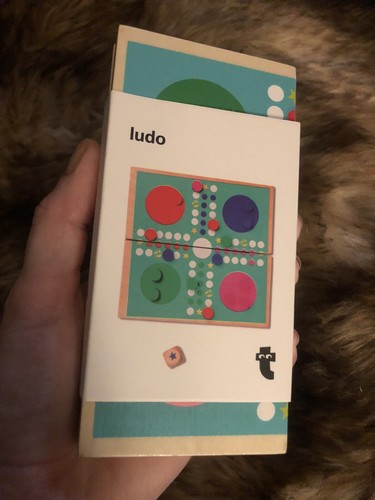Ludo wooden portable travel - ludo,