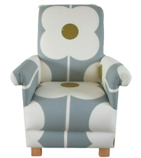 Orla Kiely Chair Armchair Abacus Flowers Fabric Adult Olive Grey Mustard Nursery