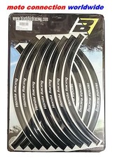 BLACKBIRD HONDA RACING FACTORY RIM STICKERS BLACK  HONDA CRF250 CRF250 CR125 250