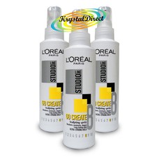 3 x LOreal Studio Go Create Sculpting Spritz 150ml Pump Spray