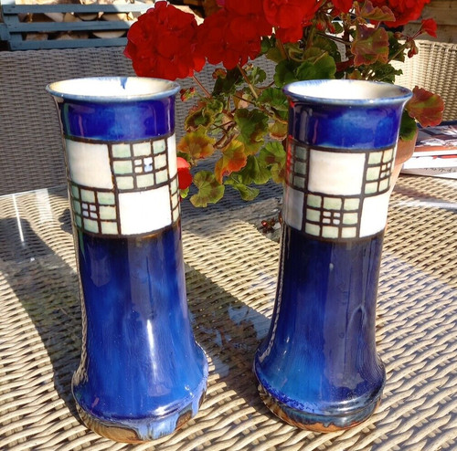 Pair royal doulton lambeth - pair, art