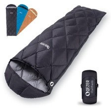 QEZER Down Sleeping Bag for