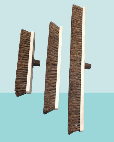 Stiff garden broom - stiff, head