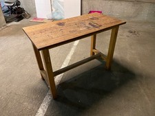 Vintage, School Science, Lab High Bench Table, Graffiti, Unique Character Tables