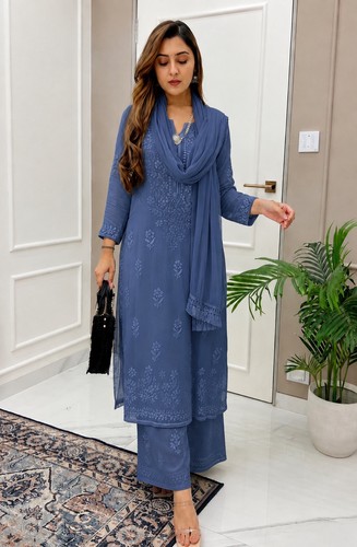 Indian lucknowi chikankari - lucknowi,