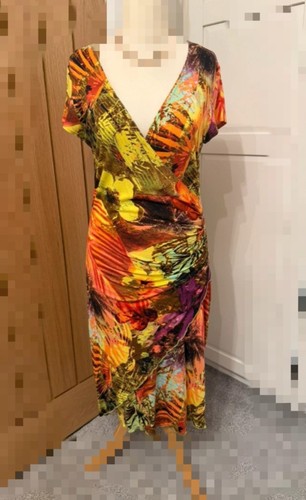 Vibrant coloured midi dress - vibrant,