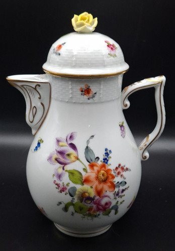 Mocha pot with lid herend - mocha,