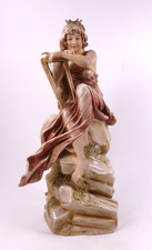 ROYAL DUX FIGURE LADY ON ROCK