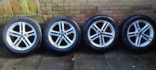 GENUINE 19"AUDI Q5 5 DOUBLE SPOKE S LINE ALLOY WHEELS & TYRES 5X112  80A601025G