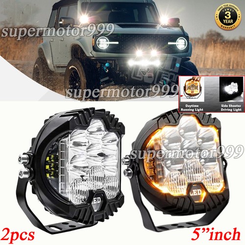 2pcs amber drl led - 5'', work