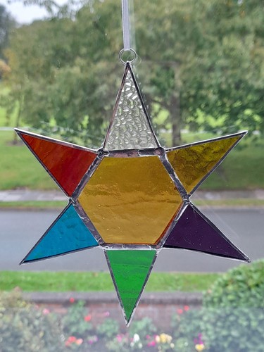 Stained glass window - glass, tree