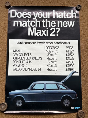Leyland maxi poster austin - leyland,