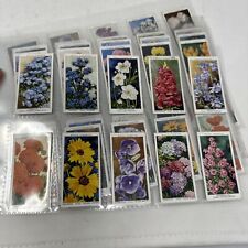 Garden Flowers a full set of 50 original Wills cigarette cards in album 1939