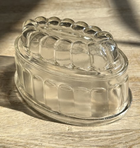 Vintage large pressed - , glass