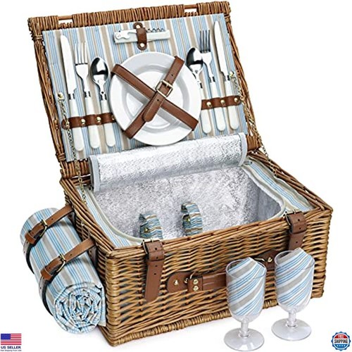 Deluxe picnic basket set - set, for