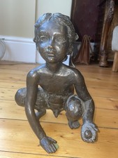 Tom Greenshields Cold Cast Resin Bronze Boy Sculpture 'Billy' Ltd Edition 30cm