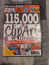 115,000 Clip Art Images Plus 50,000 Web Images Pc CD ROM Rare Retro