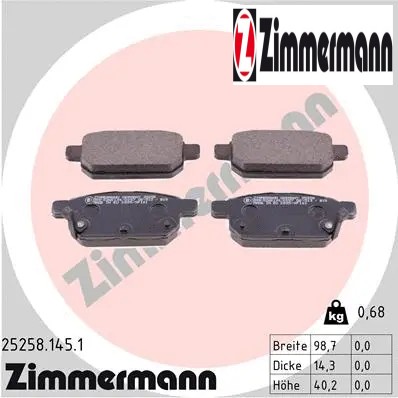 Rear brake pad - brake,