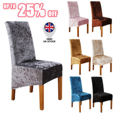Crushed velvet dining chair - crushed,