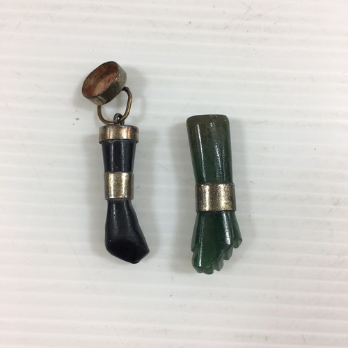 Antique carved spinach jade - carved,