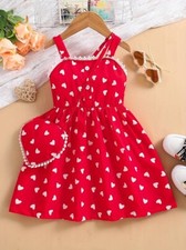beautiful red summer dress
