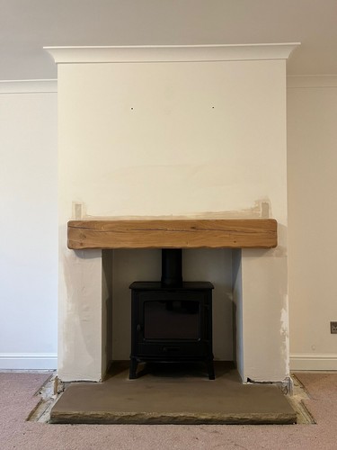 Yorkshire stone hearth - hearth, (stone