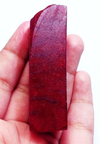 Natural red beryl rough - red, loose